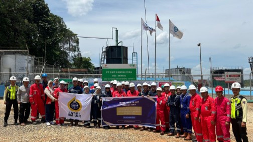 Pengurus IATMI Field Trip ke EMP Energi Riau (foto/Andy)