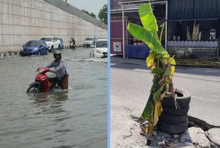 Banjir dan jalan rusak jadi masalah menahun di Pekanbaru (foto/int)