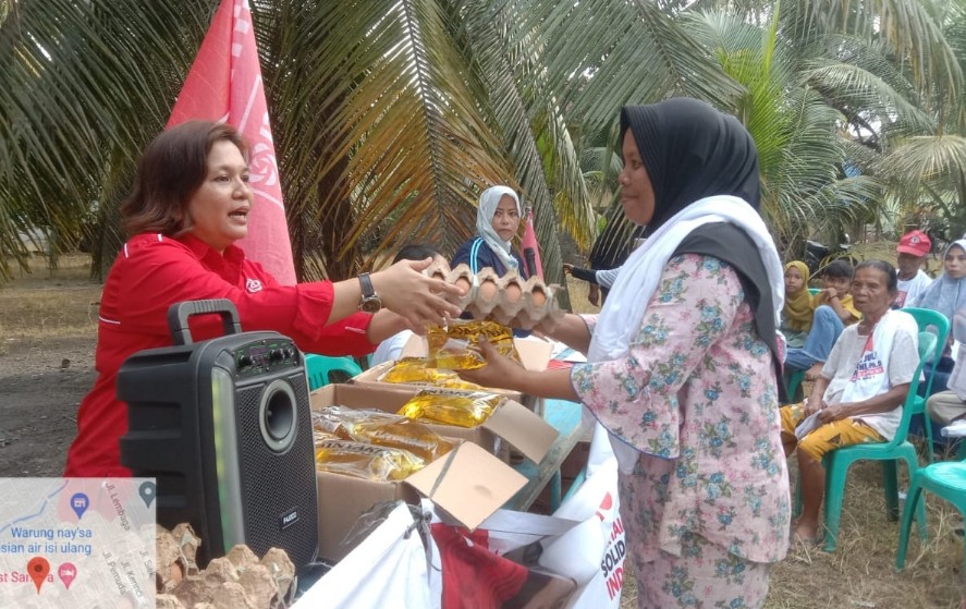 Roadshow bazar sembako murah Caleg DPR RI, RJA disambut antusias warga Dumai (foto/ist)