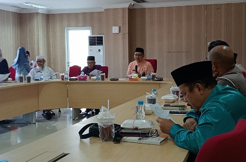 Pemkab Rohil rapat persiapan keberangkatan JCH Rohil.(foto: afrizal/halloriau.com)