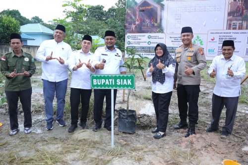 Bantu pasien tak mampu, rumah singgah kesehatan gratis mulai dibangun di Siak (foto/ist)