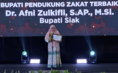 Bupati Siak, Afni Zulkifli.(foto: mcr)