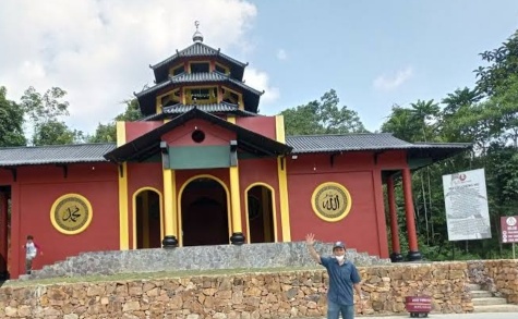 Masjid Laksamana Cheng Ho di kawasan Asia Heritage Pekanbaru (foto/int)