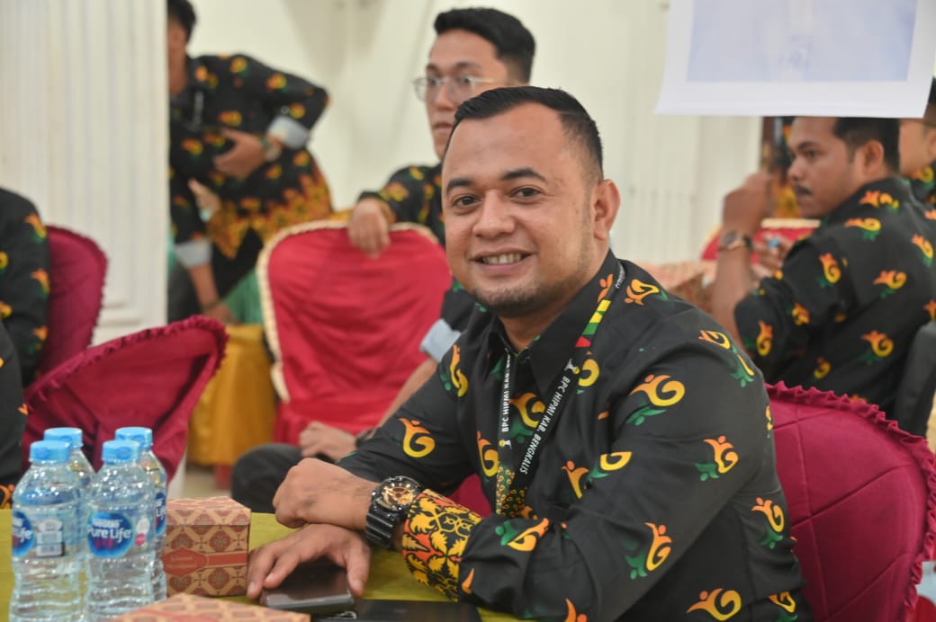 Ketua Panpel Konferkab VI PWI Bengkalis, Agustiawan (foto/zulkarnain)