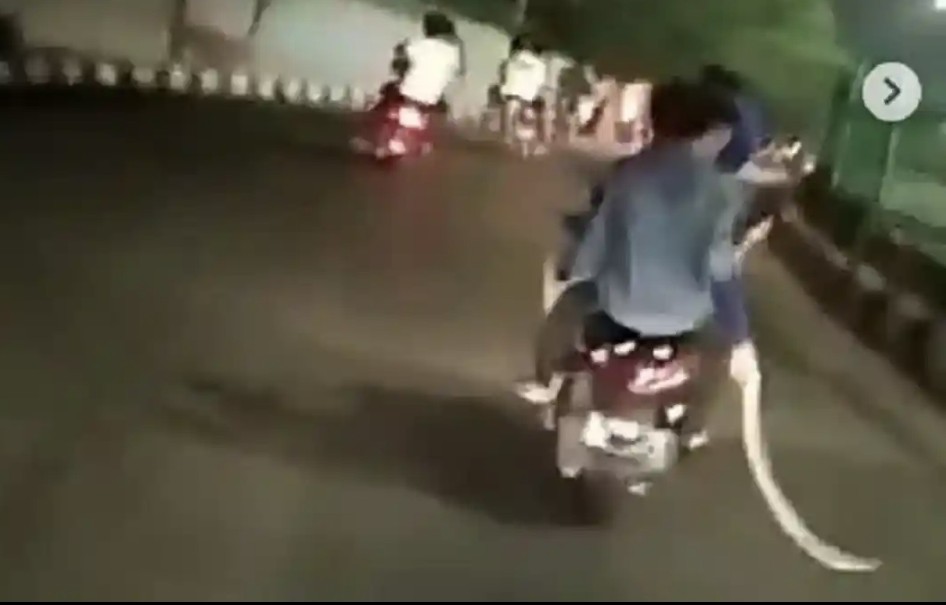 Heboh aksi geng motor bersenjata tajam resahkan warga Pekanbaru (foto/ist)