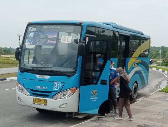 Load factor Bus TMP Pekanbaru rendah (foto/int)