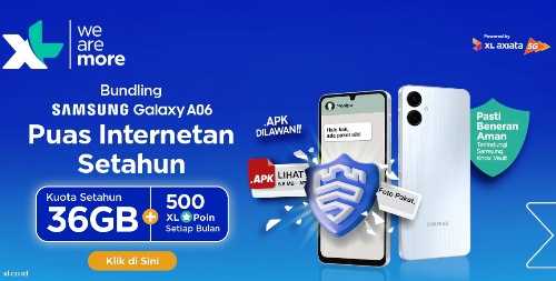 Paket bundling XL Axiata-Samsung.(foto: istimewa)