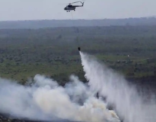 Water bombing.