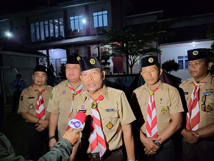 Lembaga Pembinaan Khusus Anak Kelas II Pekanbaru menggelar orientasi Kepramukaan (foto/bayu)