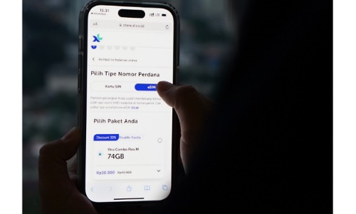 Aktivasi e-SIM XL.(foto: istimewa)