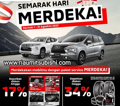 Promo Mitsubishi DIPO dalam rangka HUT ke-77 RI.(foto: istimewa)