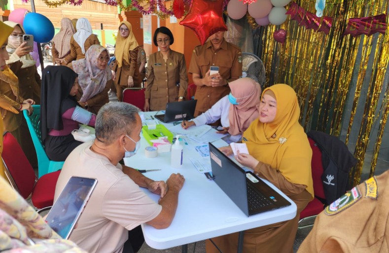 Pelaksanaan PKG di Puskesmas Dumai Kota (foto/bambang)