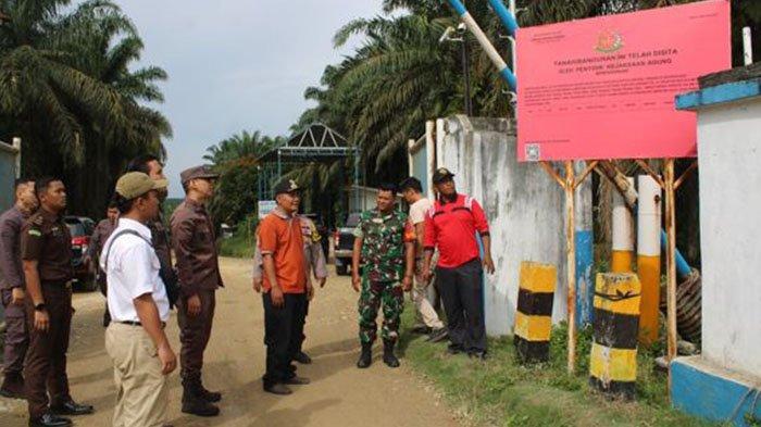 Salah satu aset Duta Palma di Inhu yang disita Kejagung.(foto: tribunpekanbaru.com)