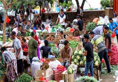 ilustrasi pasar kaget