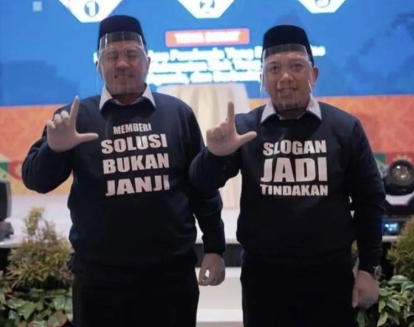 Bakal Calon Bupati dan Wakil Bupati Siak Petahana Alfedri-Husni Merza.