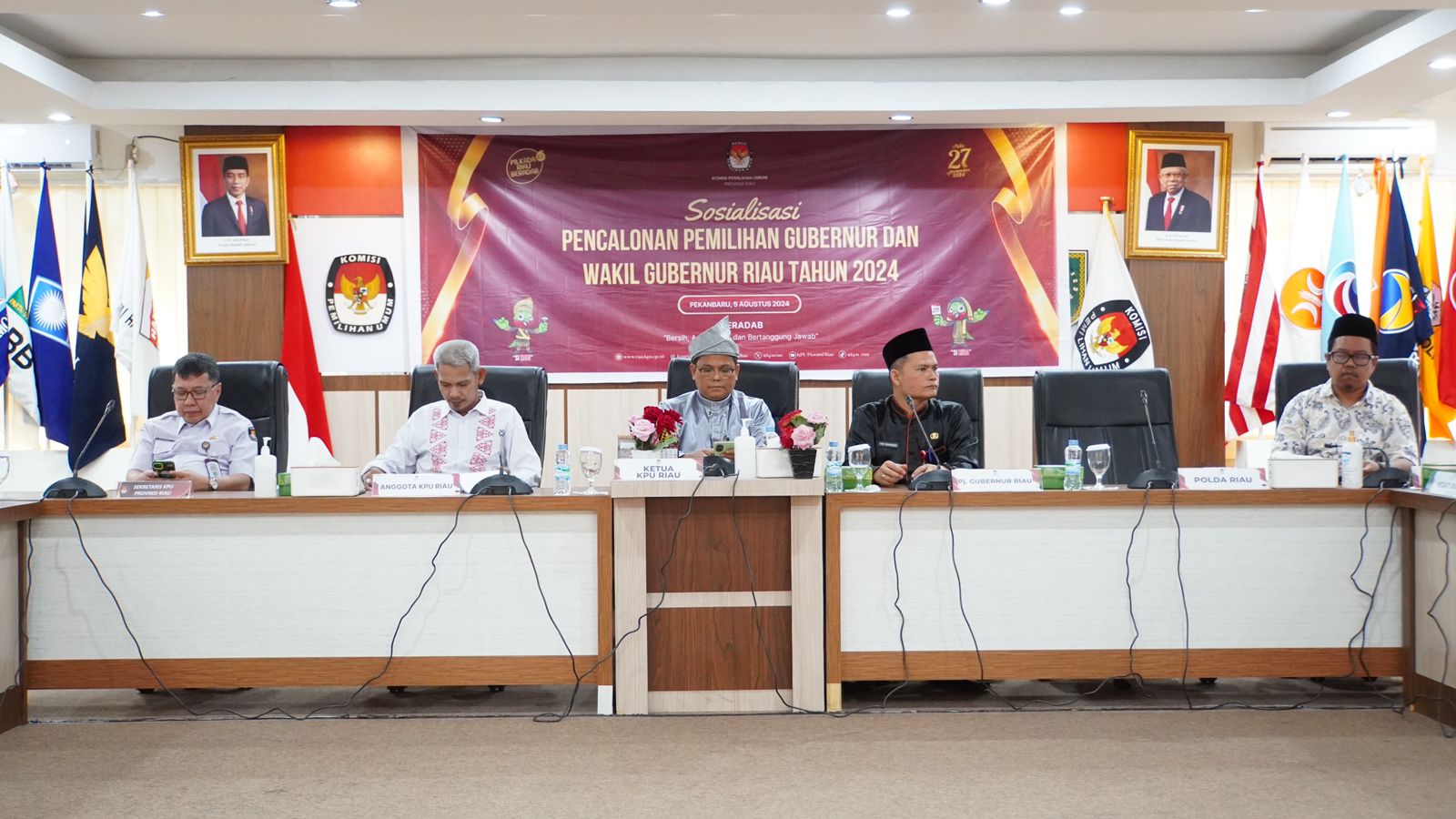 Sosialisasi KPU Riau, Senin (5/8/2024) (foto:doc KPU) 