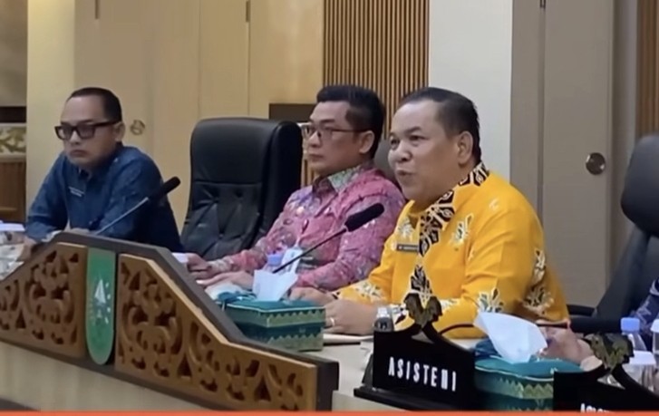 Plt Gubernur SF Hariyanto tegas bantah jadi saksi pelapor atas kasus yang jerat Abdul Wahid (foto/ist)