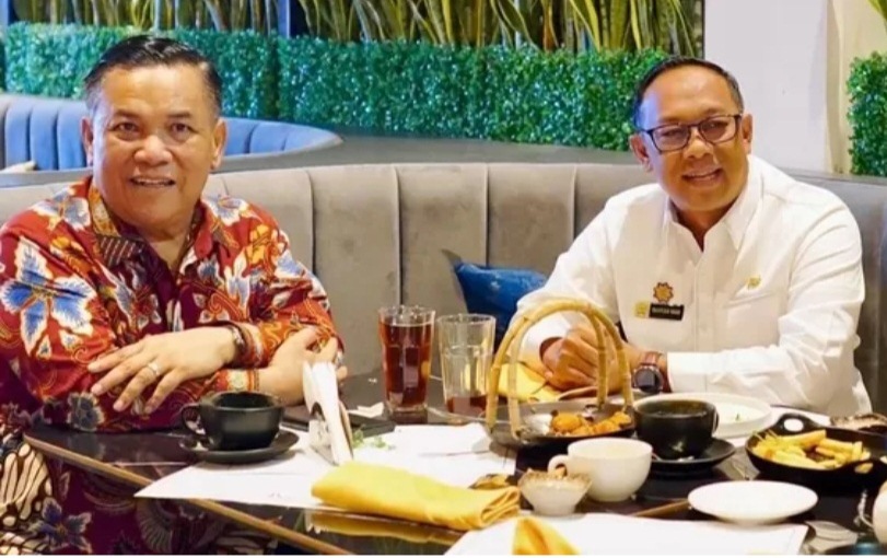 SF Hariyanto bersama Pj Gubernur Riau, Rahman Hadi.(foto: int)