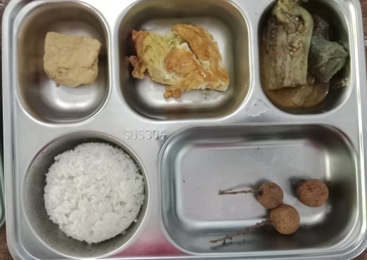 ilustrasi menu makan bergizi gratis (MBG).