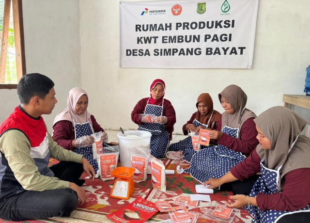 Sentuhan PHE Jambi Merang ubah singkong menjadi sumber harapan (foto/ist)
