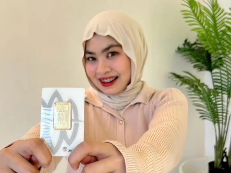 Harga emas batangan 1 gram di Pekanbaru anjlok (foto/ist) 