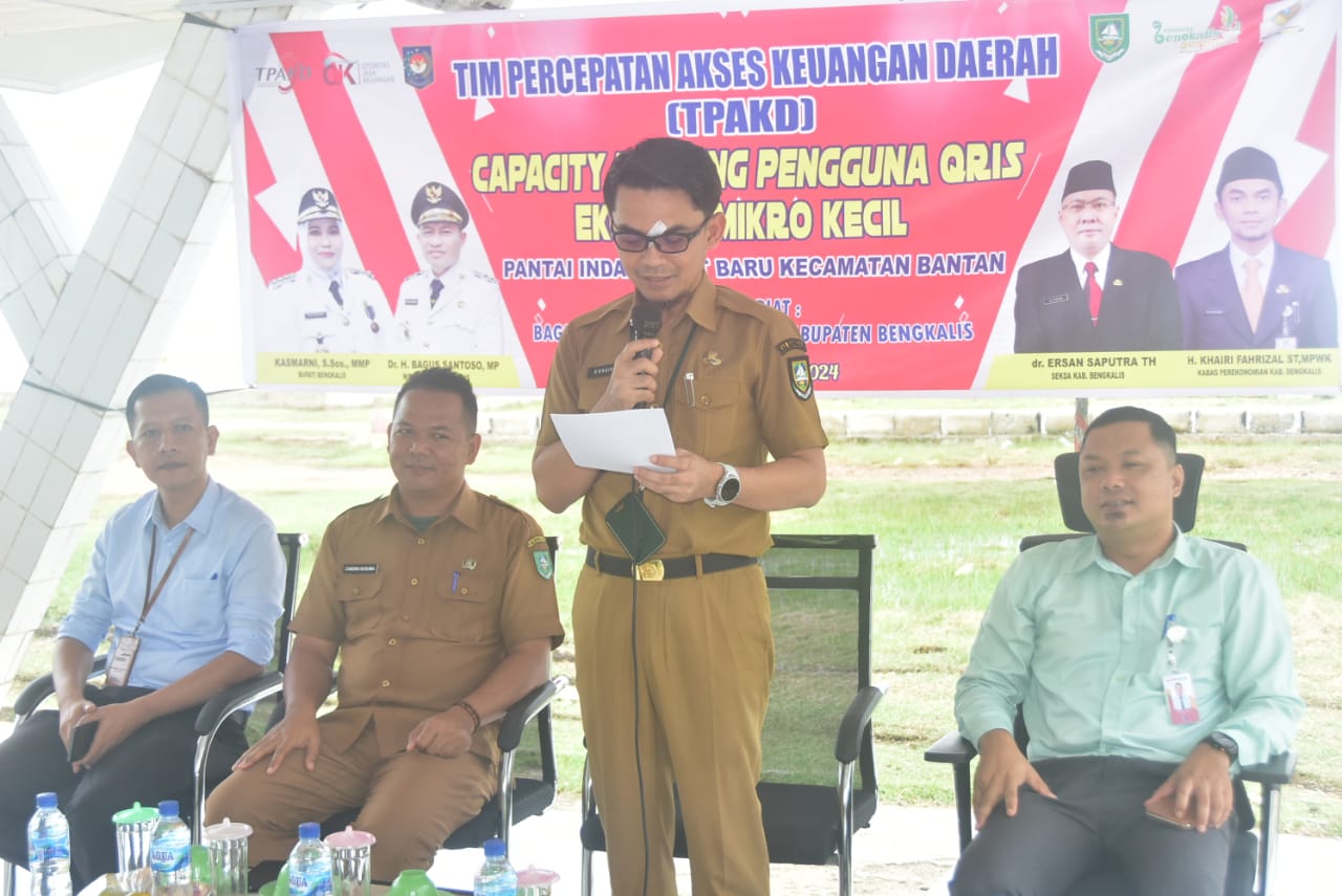 TPAKD Bengkalis menggelar Sosialisasi dan Capacity Building Pengguna Qris Ekonomi UMKM (foto/Zulkarnain)