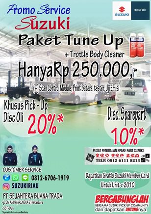 Inilah Promo Paket Tune Up dan Throttle Body Cleaner Suzuki