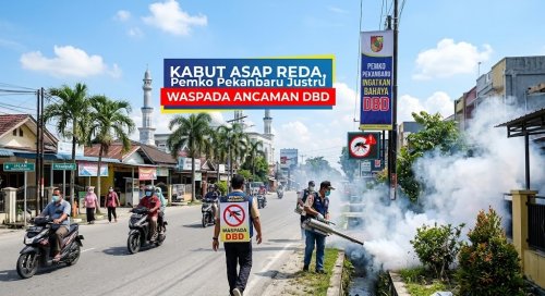 Perhatian Pemko Pekanbaru kini bergeser ke ancaman DBD.(ilustrasi/AI/halloriau.com)