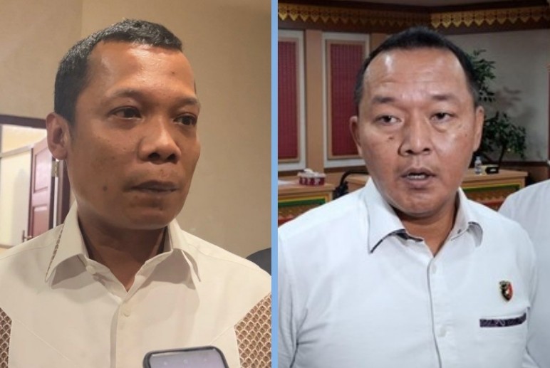 Direktur Reskrimsus Polda Riau, Kombes Ade (kanan) sudah periksa Muflihun 12 kali terkait kasus SPPD Fiktif (foto/int)