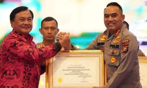 Kompolnas Awards 2022 diraih Polresta Pekanbaru.(foto: bayu/halloriau.com)