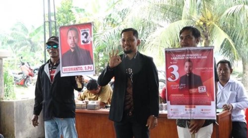 Calon Penghulu Labuhan Tangga Besar, Meswanto SPd.(foto: afrizal/halloriau.com)