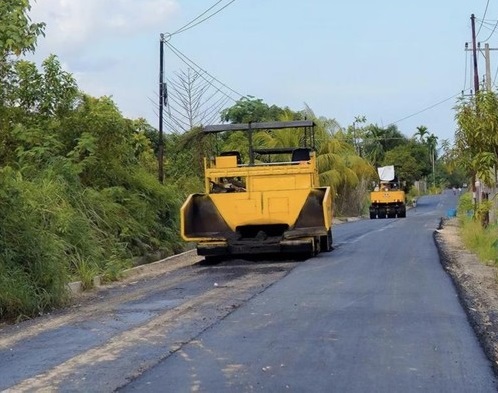 Perbaikan jalan di Pekanbaru (Foto: Dok Dinas PUPR Pekanbaru).