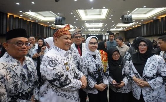 Pj Gubri, SF Hariyanto hadiri Konferensi XXIII PGRI Riau di Kota Pekanbaru (foto/int)