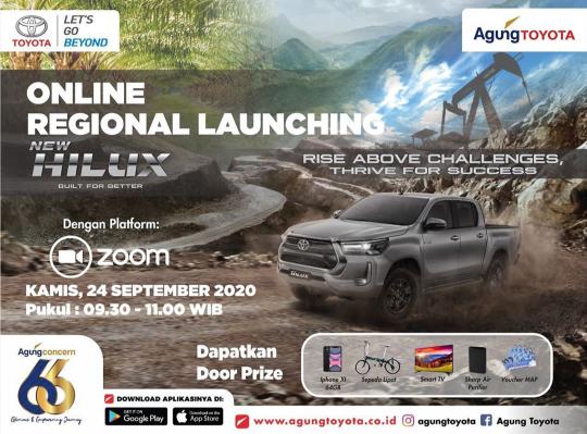 Yuk Ikutan Online Regional Launching New Hilux, Ini Hadiah Buat Anda