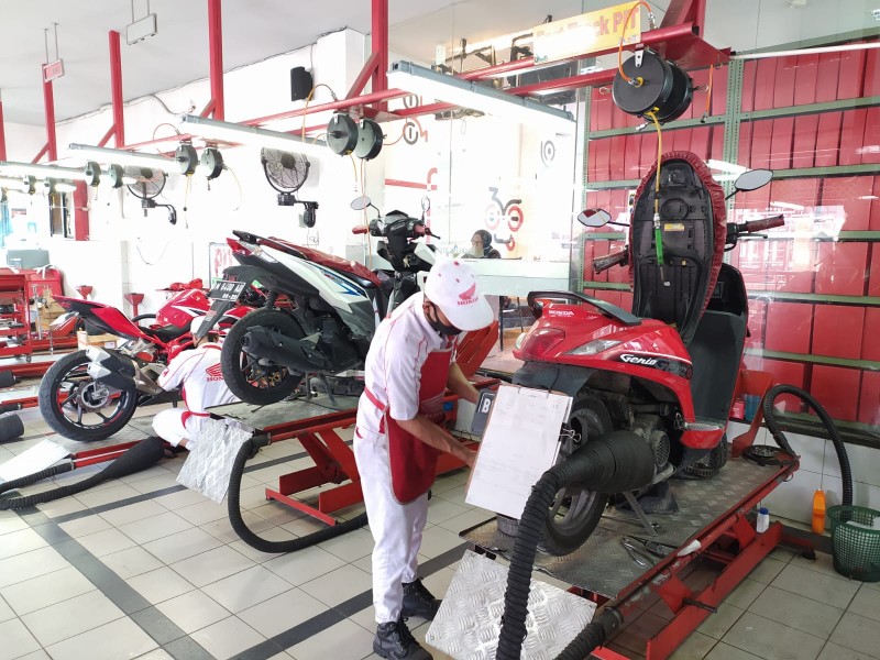 AHASS di Inhu Beri Promo Service Honda Matic Spesial Hari Kasih Sayang