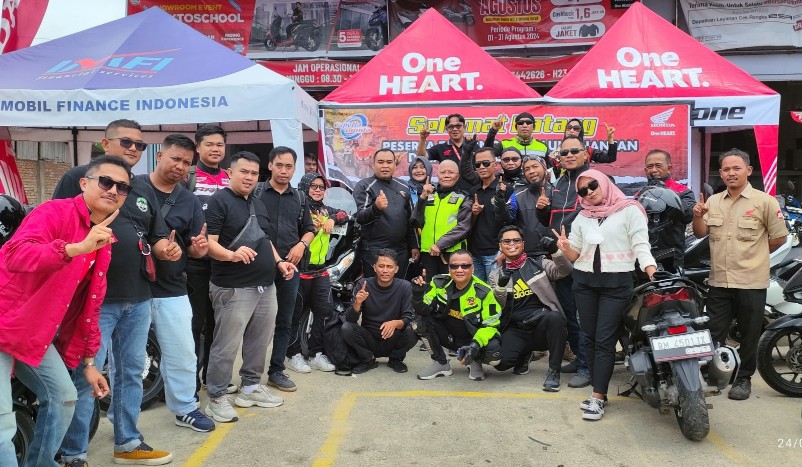 CDN menggelar kegiatan Matic 160 Touring Festival Pacu Jalur 2024 (foto/Yuni)