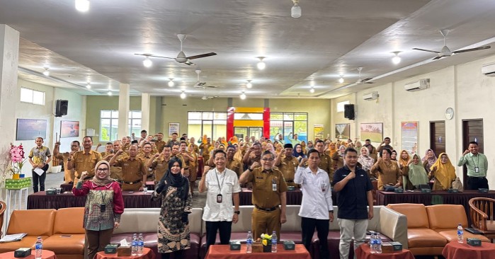 BRK Syariah bersama BKD Riau sosialisasi dan pensiun ke ASN di Tembilahan (foto/ist)