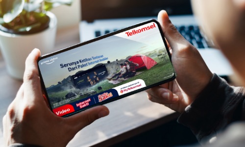 Telkomsel dan Prime Video berkolaborasi menghadirkan kemudahan bagi pelanggan dalam menikmati Prime Video Mobile Edition (PVME).(foto: istimewa)