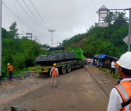 Jembatan bailey di Tanjung Alai diperpanjang.