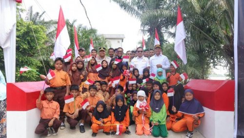 Jembatan Merah Putih Presisi jadi urat nadi baru Pelalawan.(foto: andi/halloriau.com)