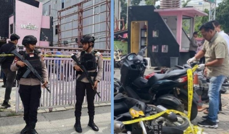 Polisi tangkap empat orang diduga terlibat bentrokan di Car Wash Pekanbaru (foto/int)