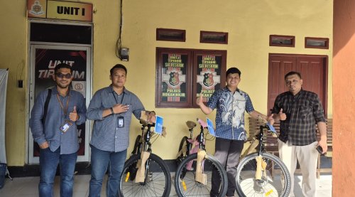 Kolaborasi BRI dan Polres Rohil di Riau Bhayangkara Run 2026.(foto: afrizal/halloriau.com)