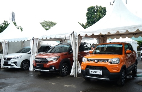 Test drive Suzuki yang bisa dicoba bagi siapa saja selama acara Gaikindo Jakarta Auto Week 2023 (foto/ist)