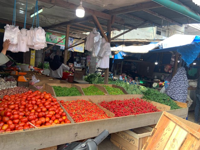 Stok harga sembako di Pekanbaru relatif terkendali (foto/dini)