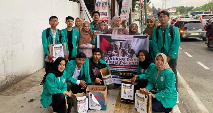 BEM UHTP turun ke jalan guna galang dana peduli Palestina selama tiga hari (foto/Yuni)