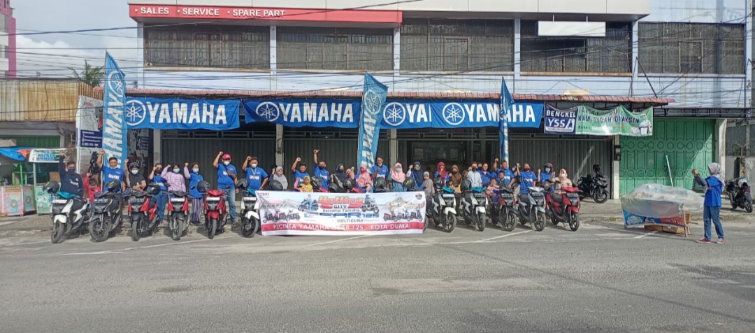 Yamaha yang diwakilkan oleh Dasatama Cemerlang Motorindo, Prima Yamaha Nusantara dan PT Alfa Scorpii Dumai mengadakan acara rolling city Gear di Kota Dumai.