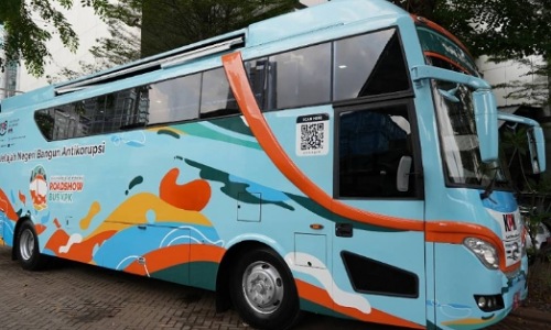 Bus KPK akan Roadshow di Riau.(foto: mcr)