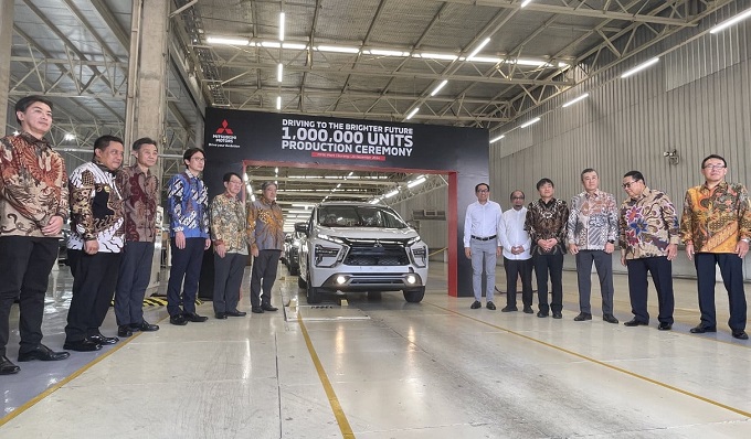 Perayaan satu juta unit produksi kendaraan Mitsubishi Motors.