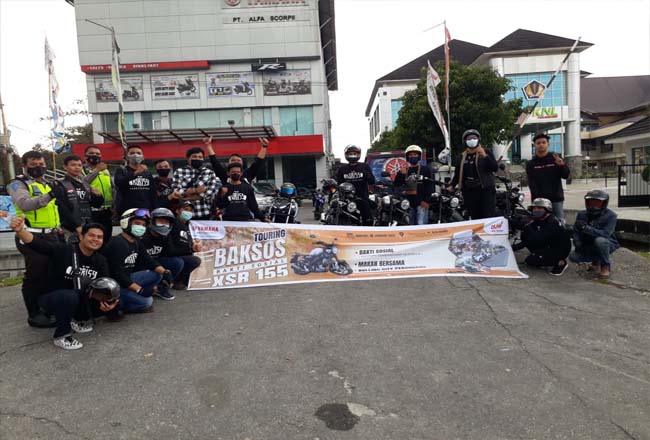 Yamaha XSR 155 Touring Baksos, Bantu Musala Graha Mutiara