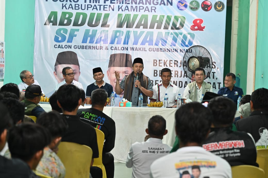 Masyarakat Kecamatan Langgini, Bangkinang Kota harap Paslon Abdul Wahid-SF Hariyanto menang Pilgubri 2024 (foto/ist)